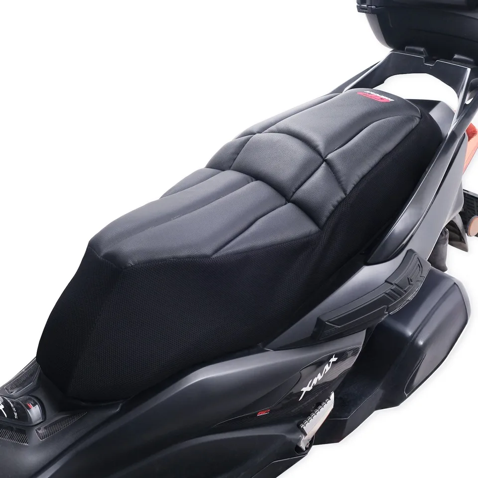 GP KOMPOZİT YAMAHA XMAX 250-400 2018-2026 UYUMLU FİLELİ MOTOSİKLET KONFOR SELE KILIFI SİYAH ürün görünümü 2