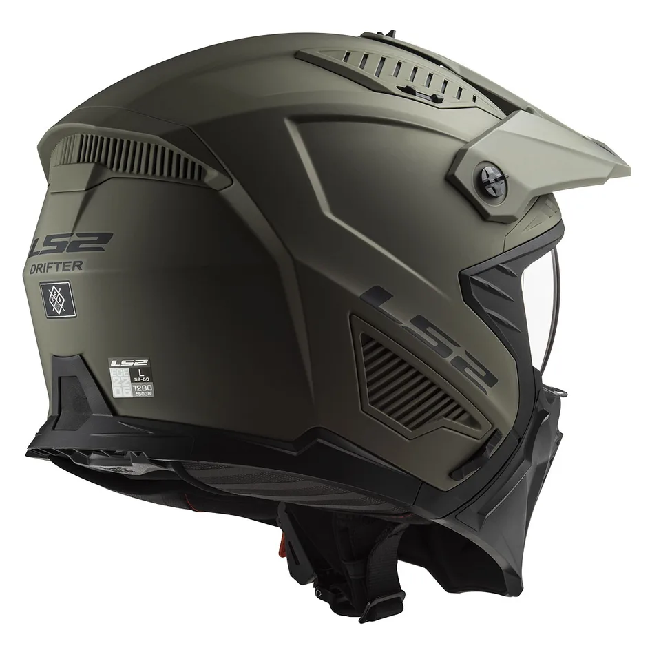 LS2 DRIFTER MAT OLIVE YEŞİL KASK ürün görünümü 4